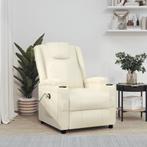 vidaXL Sta-op-stoel kunstleer crèmewit, Huis en Inrichting, Fauteuils, Verzenden, Nieuw