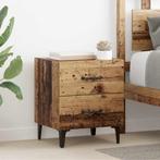 vidaXL Bedkast met lade Oud hout 40 x 35 x 47.5 cm Bewerkt, Verzenden, Nieuw