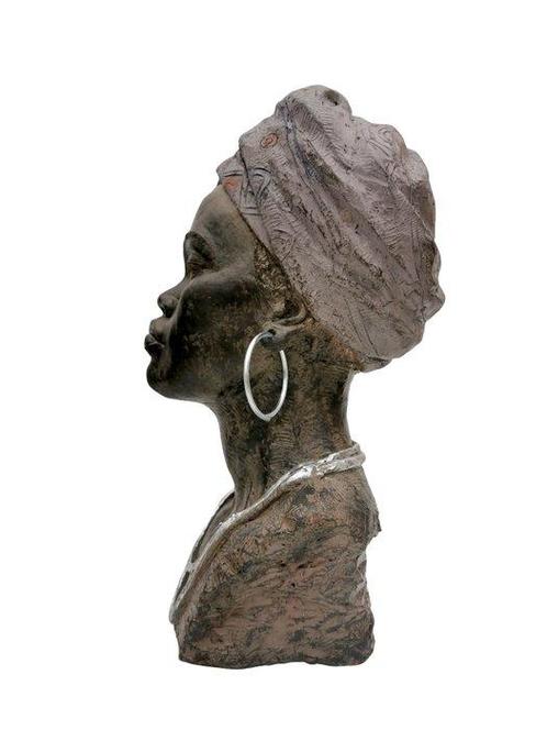 Beeldje - African woman - Polystone, Antiek en Kunst, Kunst | Designobjecten