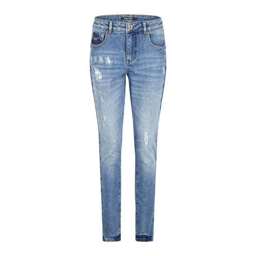 Marc Aurel • blauwe skinny jeans • 36, Kleding | Dames, Broeken en Pantalons, Verzenden