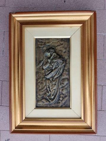 Morelli - Relief, Madonna con bambino - 45 cm - Bois, Bronze
