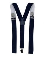 XXL Donkerblauwe bretels met extra sterke brede clips (3 cli, Vêtements | Hommes, Ceintures, Verzenden