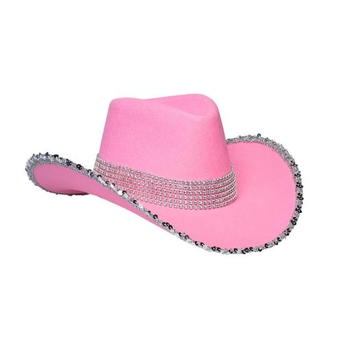 Roze Cowboyhoed Glitters, Hobby & Loisirs créatifs, Articles de fête, Envoi