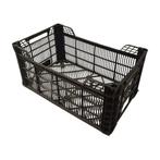 Zwarte kunststof agrikrat 500x300x240 mm geperforeerd, Doe-het-zelf en Bouw, Ophalen of Verzenden, Nieuw