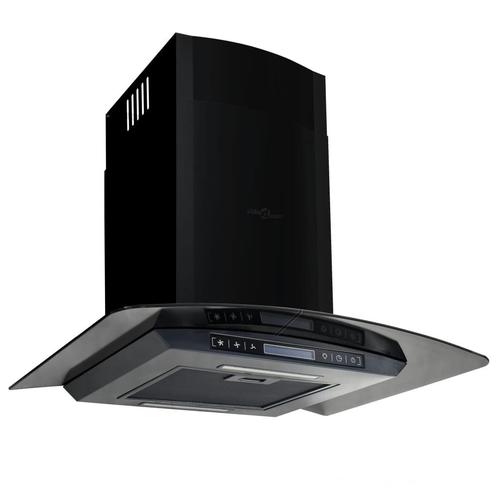 vidaXL Wandafzuigkap 756 m³/u 60 cm roestvrij staal zwart, Elektronische apparatuur, Afzuigkappen, Nieuw, Verzenden