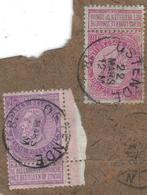 België - Zeldzaam groot fragment van envelop met 1 x COB 66,, Gestempeld