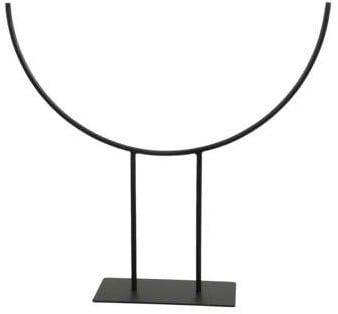 Metalen Frame Boog deco stand Zwart op voet 35x8x33 cm, Huis en Inrichting, Woonaccessoires | Kunstplanten en Kunstbloemen, Nieuw