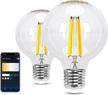 Aigostar Smart LED-lamp E27, 6W vintage gloeilampen, G80 tra, Verzenden
