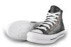 Converse Hoge Sneakers in maat 39 Zilver | 10% extra korting, Converse, Sneakers, Zo goed als nieuw, Verzenden