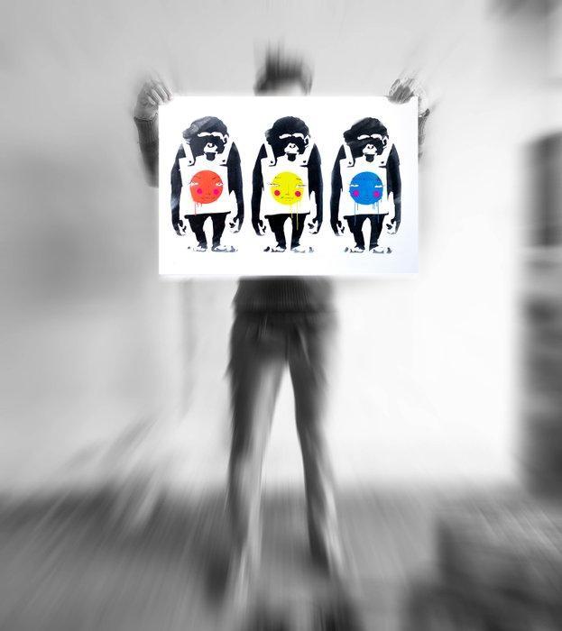 Utopia - Monkeys and Bubbles, Antiek en Kunst, Kunst | Designobjecten