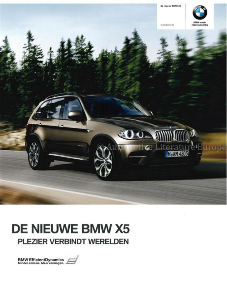 2010 BMW X5 BROCHURE NEDERLANDS, Boeken, Auto's | Folders en Tijdschriften