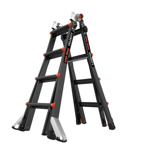 Little Giant Multifunctionele ladder 4×4 velocity black pro, Doe-het-zelf en Bouw, Ladders en Trappen, 4 meter of meer, Opvouwbaar of Inschuifbaar