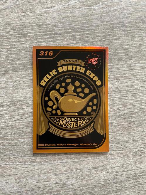 Gen2 #316 Gold Shantae Risky’s revenge Limited run games.., Hobby en Vrije tijd, Verzamelkaartspellen | Overige, Zo goed als nieuw