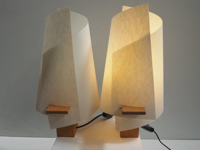 Domus, Germany - Tafellamp (2) - Hout, Antiek en Kunst, Antiek | Meubels | Stoelen en Sofa's