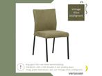 Leren eetkamerstoel Basic - Vintage Olive (olijf/groen) -, Huis en Inrichting, Stoelen, Overige kleuren, Nieuw, Leer, Ophalen of Verzenden