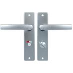 Ami Kortschild WC63/8 Met Deurklink Blok aluminium F1, Nieuw