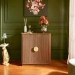 Buffet design - noyer - 80 x 40 x 85 cm, Verzenden, Neuf