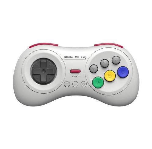 8BitDo M30 2.4G Wireless Pad-Wit (Sega Mega Drive) NIEUW, Games en Spelcomputers, Games | Sega, Ophalen of Verzenden