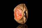 Oud-Romeins Zware Gouden Ring met Apollo, Antiek en Kunst