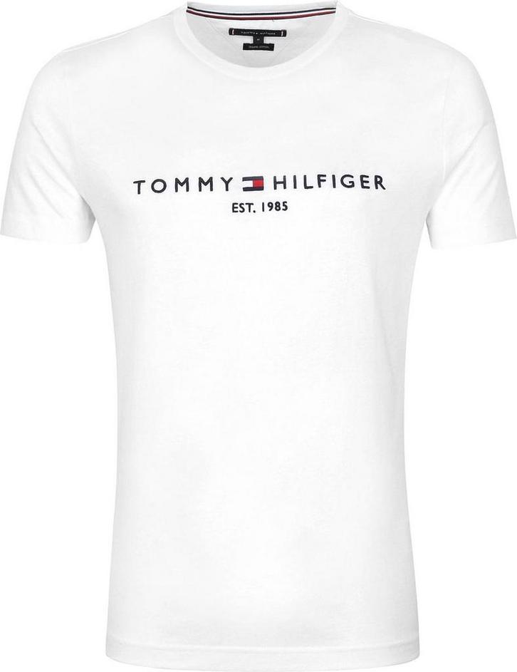 Tommy Hilfiger Logo T-shirt Wit maat Maat 52/54 (L) Heren, Kleding | Heren, T-shirts, Wit, Nieuw, Maat 52/54 (L), Verzenden