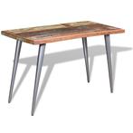 vidaXL Table à manger Bois de récupération 120x60x76 cm, Maison & Meubles, Verzenden, Neuf