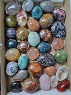 Big Lot HQ palm stones, different minerals 6 - 4 cm Vrije, Verzamelen