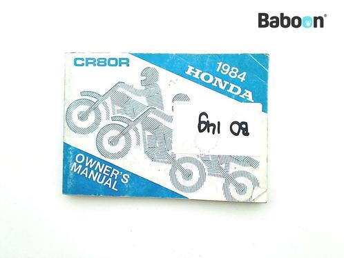 Livret dinstructions Honda CR 80 1980-1984 (CR80) R, Motoren, Onderdelen | Honda, Verzenden