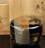 Natsume  « Hana-Ikada » (Radeau de fleurs) Maki-e - Bois,