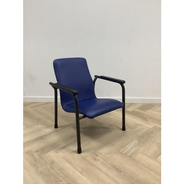 VDS zorgstoel, Blauw -  zwart, Huis en Inrichting, Stoelen, Zwart, Gebruikt, Eén
