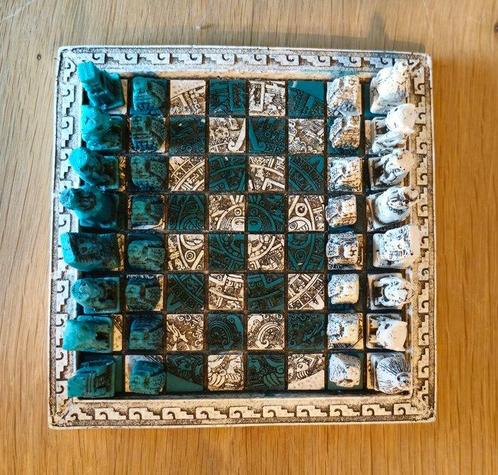 Schaakspel - Mayan/Aztec, Antiek en Kunst, Curiosa en Brocante