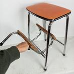 Brabantia - Keukentrapje - Beuken - Jaren 70-oranje
