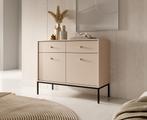 Dressoir Goud Beige - 104x83x39 cm, Huis en Inrichting, Kasten | Dressoirs, Verzenden, Nieuw, 25 tot 50 cm, 100 tot 150 cm