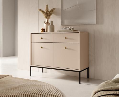 Dressoir Goud Beige - 104x83x39 cm, Maison & Meubles, Armoires | Dressoirs, Envoi