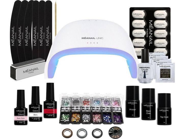 Méanail Deluxe Kit - Gel nagellak - 48W LED lamp en, Huis en Inrichting, Woonaccessoires | Overige, Zo goed als nieuw, Verzenden