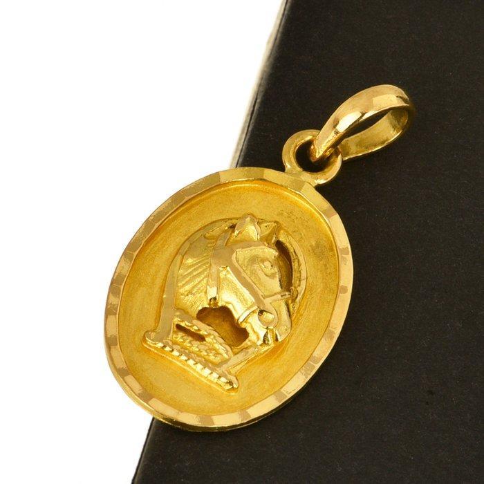 Hanger - 23 kt. Geel goud, Handtassen en Accessoires, Antieke sieraden