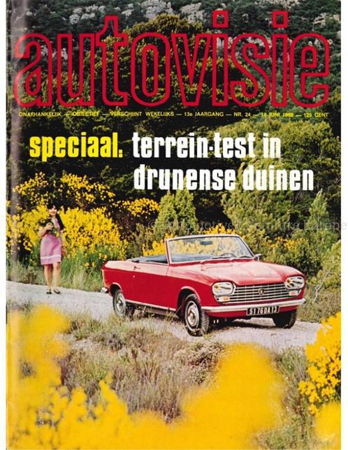 1968 AUTOVISIE MAGAZINE 24 NEDERLANDS, Boeken, Auto's | Folders en Tijdschriften, Ophalen of Verzenden