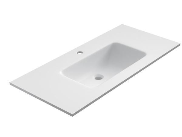 Veiling - Qubo wastafel 1210x465x20mm Rocco mat wit, Bricolage & Construction, Sanitaire