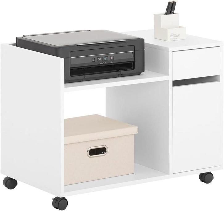 Tweedekans | SoBuy Bureaukast - ASK02-W - MDF & Spaanplaat -, Huis en Inrichting, Kasten | Boekenkasten, Ophalen of Verzenden