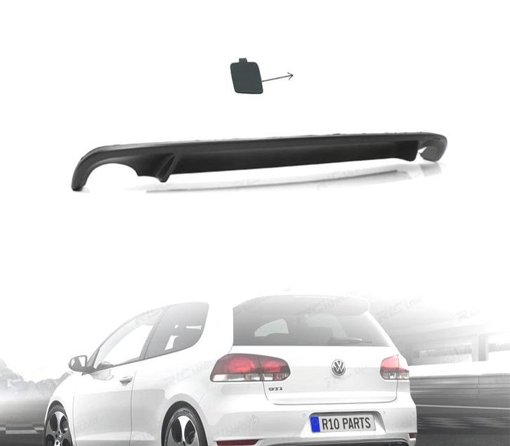 DIFFUSEUR ARRIÈRE VOLKSWAGEN VW GOLF 6 LOOK GTI 08-12 + CACH, Autos : Pièces & Accessoires, Carrosserie & Tôlerie, Envoi