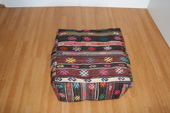 Puff Cases 1 - Kelim - 60 cm - 60 cm, Antiek en Kunst, Kunst | Designobjecten
