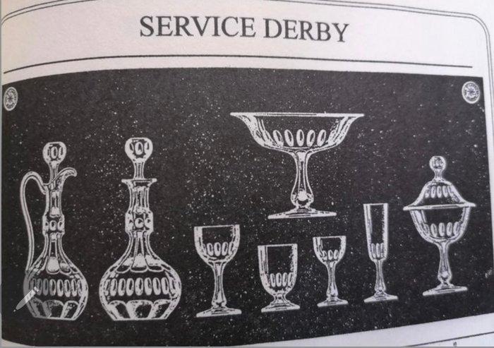 Val Saint Lambert - Drinkservies - DERBY - Kristal - 8, Antiek en Kunst, Antiek | Glaswerk en Kristal