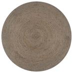 vidaXL Vloerkleed handgemaakt rond 120 cm jute grijs, Verzenden, Nieuw