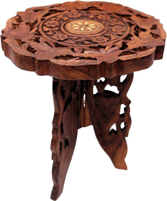 Tafel - Hout - tafel met vleeswaren aan bot, Antiek en Kunst, Curiosa en Brocante