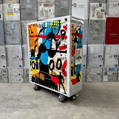 Driessen - Trolleys van luchtvaartmaatschappijen - Vliegtuig, Antiek en Kunst, Antiek | Wandborden en Tegels