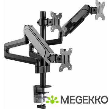 Gembird MA-DA3-01 Triple Monitor Arm 27  Zwart, Verzenden