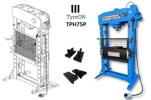 TPH75P Werkplaatspers Pneumatisch Hydraulisch 75T, Autos : Divers, Outils de voiture