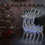 vidaXL Kerstdecoratie rendier XXL 3 st 250 LED meerkleurig, Diversen, Kerst, Verzenden, Nieuw