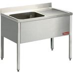 Spoeltafel | RVS | 1 Spoelbak (Links) + Afdruipvlak |, Verzenden, Nieuw in verpakking