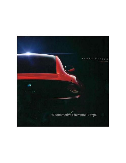 2016 FISKER KARMA REVERO BROCHURE ENGELS, Boeken, Auto's | Folders en Tijdschriften