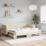 vidaXL Slaapbank met onderschuifbed 80x200 cm stof, Verzenden, Nieuw